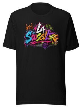 NWT - S to 3 XL -La Sousculture Graffiti Style Graphic Urban Streetwear T-shirt